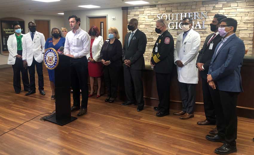 Senator Ossoff Announces Grant for Southern Regional Medical Center