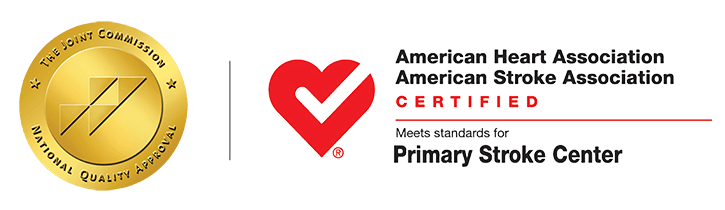The Joint Commission and American Stroke Association logo for Primary Stroke Center