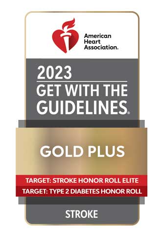 American Heart Association's 2023 Get with the Guidelines Gold Plus Award for Stroke