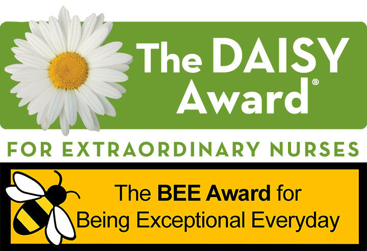 DAISY Award logo and BEE Award logo